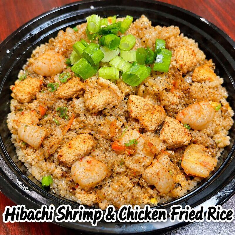 Hibachi Shrimp & Chicken Fried Rice